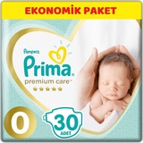 Prima Pampers Windeln Größe 0 (<3 kg), Premium Care Windeln, 30 Stück, Bester Komfort und Schutz empfindlicher Haut von Pampers