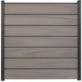 GroJaSolid Grande Premium Steckzaun Komplettset mit Alu-Pfosten, Bi-Color co-ex., 11,38 m