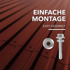 karat homeliving Trapezblech 115 x 45 cm rot