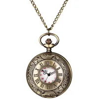 Avaner Taschenuhr Analoge Quarz Uhr mit römischen Ziffern Pulloverkette für Herren Damen als Geschenke für Muttertag Vatertags Weihnachten Geburtstag
