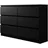 Mirjan24 Malwa M6 120 x 77 x 30 cm Schwarz