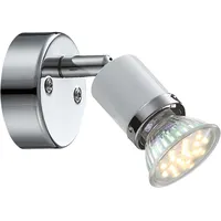GLOBO LED Wand Spot Lampe Metall Chrom Leuchte Weiß