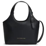 Tommy Hilfiger TH Logo Schultertasche 21 cm schwarz