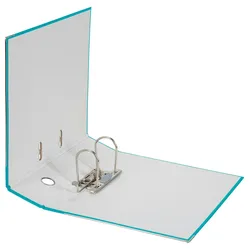 Falken 11286580 20x PP-Color-Ordner A4, Rücken 80mm, mit Einsteckschild - Türkis