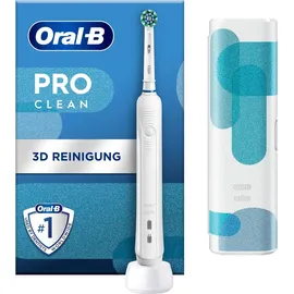 Oral-B Pro 1 Clean blau/weiß + Reiseetui
