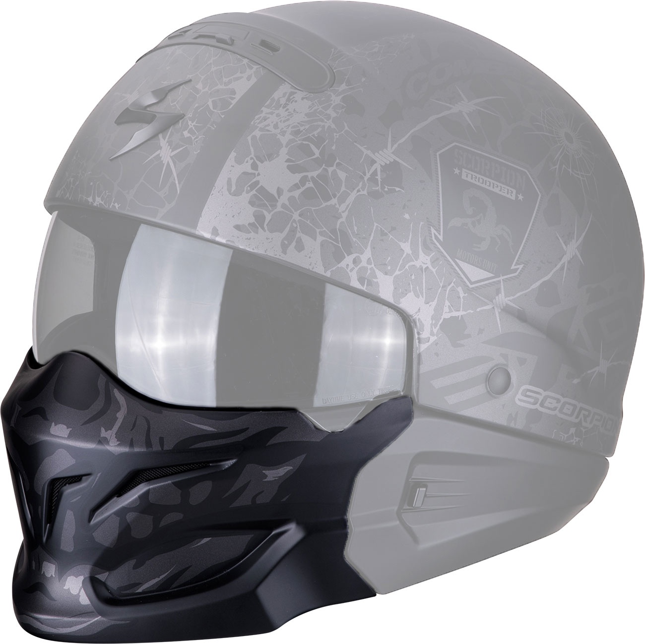 Scorpion EXO-Combat Skull, Masque - Argent Foncé