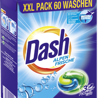 Dash Alpen Frische Vollwaschmittel 3in1 Caps 60 WL