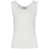 More & More Shirttop mit Spitzenkante ecru