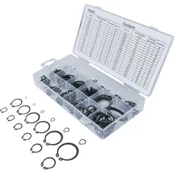 Außen-Seegerring-Sortiment (Sprengringe) ø3 - 32mm 300-teilig