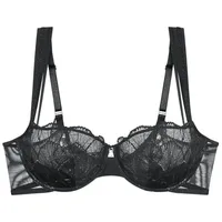 Triumph Balconette-BH mit Spitzenbesatz Serie 'Palina Moonlight Kiss', Black, 75C