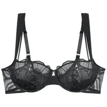 Triumph Balconette-BH mit Spitzenbesatz Serie 'Palina Moonlight Kiss', Black, 75C