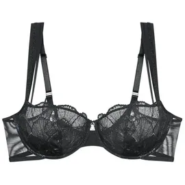 Triumph Balconette-BH mit Spitzenbesatz Serie 'Palina Moonlight Kiss', Black, 75C