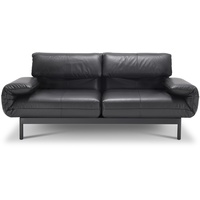 Rolf Benz Sofa 380 Plura Leder Schwarz