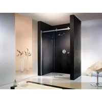 HSK Atelier Schiebetür 2-teilig in Nische links 120 x 200 cm 1722120-L-41-120 Chromoptik Echtglas TwinSeal