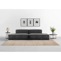 TRENDMANUFAKTUR Big-Sofa »Braga, toller Sitzkomfort, Designsofa«, in moderner Optik, mit hochwertigem Kaltschaum grau