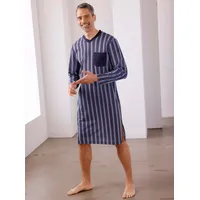 Sieh an! Nachthemd in marine-gestreift | Gr.: 52/54