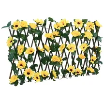 vidaXL Sichtschutzhecke 180 x 20 cm Gelb Holz