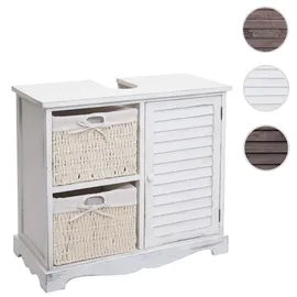 Mendler Waschbeckenunterschrank 60 x 65 x 31 cm Weiß