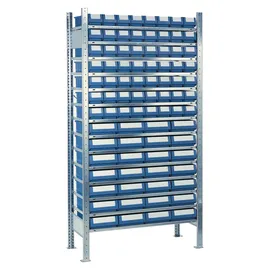 NORDWEST Handel AG Lager Grundregal Stahl H2000xB1000xT500mm 14 Stahlböden