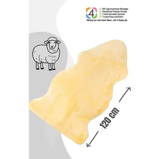 Fellhof Lammfell fürs Bett Luxus 120 cm