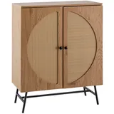 Wohnling Sideboard 80 x 103 x 39 cm Braun