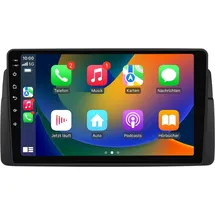 Awesafe Android Radio 64GB für BMW 3 Series E46 Carplay Navi Lenkradsteuerung Bluetooth RDS WIFI DSP GPS DAB+