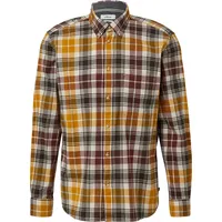 s.Oliver Regular Fit: Elastisches Button-Down-Hemd mit Karomuster - rot|mehrfarbig - 3XL