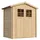 TIMBELA Gartenhaus M367F+M367G 1,96 x 1,36 m Beige Braun