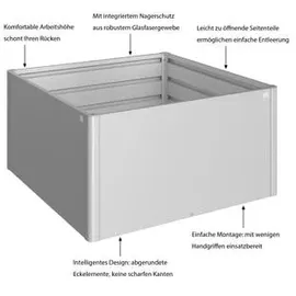 Biohort Hochbeet 152 x 152 x 77 cm Silber