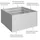 Biohort Hochbeet 152 x 152 x 77 cm Silber