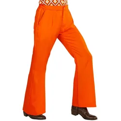 Orangefarbene Herren Schlaghose