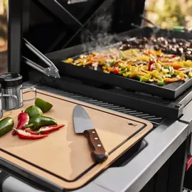 Weber Schneidebrett 48 x 36 cm Holz Braun/Schwarz