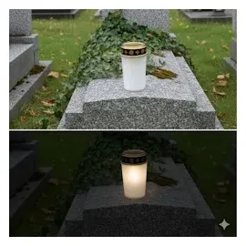 Relaxdays LED Grablicht 4 St. weiß