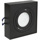 Maclean Brackets Einbaustrahler 1 GU10 Eckig Schwarz