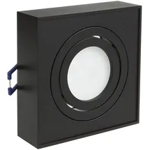 Maclean Brackets Einbaustrahler 1 GU10 Eckig Schwarz