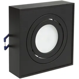 Maclean Brackets Einbaustrahler 1 GU10 Eckig Schwarz