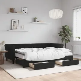 vidaXL Tagesbett 80 x 200 cm Schwarz