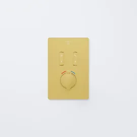 Steinberg Serie 390 Fertigmontageset Unterputzthermostat Brushed Gold