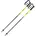 Skistöcke Black-Neonyellow-White 85cm