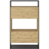 FMD Hängeschrank "Verona", braun (matera, artisan eiche), B:68,5cm H:112,7cm T:33cm, Holzwerkstoff, Schränke, Hängeschrank, Breite 68,5 cm