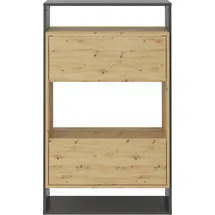 FMD Hängeschrank "Verona", braun (matera, artisan eiche), B:68,5cm H:112,7cm T:33cm, Holzwerkstoff, Schränke, Hängeschrank, Breite 68,5 cm