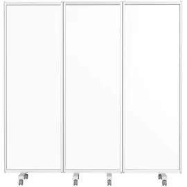 Floordirekt KARAT Mobile Trennwand mit Beschreibbarer Oberfläche Einseitig 180 x 180 cm