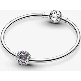 Pandora Offen gearbeitetes, lilafarbenes Gänseblümchen 798772C02 - silber