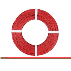 Donau Elektronik Donau Zwillingslitze 0,25 mm2 / 50 m rot-braun, 50 m, Braun, Ro