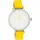 Oozoo Leder Kinder-Jugend Uhr JR312 Analog Quarzuhr Armband gelb Junior D2UOJR312 - Gelb
