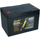 12V 80Ah Versorgungsbatterie ATLANT Deep Cycle AEV80-12 Elektroauto, Solaranlage