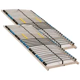 Lattenrost Visto 28 Federholzleisten, Beco, 7 Zonen Lattenrost 180x200 cm, bestehend aus 2x Lattenrost 90x200, Selbstmontage 180 cm x 200 cm x 8 cm