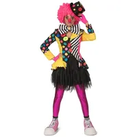 Espa Kostüm Clown-Jacke für Damen Faschingskostüm bunt weiß XL
