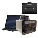 Emissimo Tec Starter Set Mobiler Strom für den Notfall:  Steckdose 500Wh + 100W Solar Panel