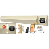Kesser KESSER® Dunkelheizstrahler Heizstrahler mit Fernbedienung & WiFi APP Terrassenheizer Infrarot Terrassenheizstrahler Wand-Heizstrahler